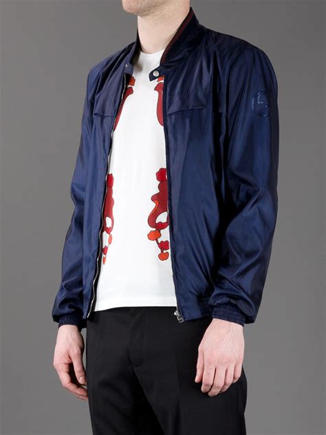 gucci navy blue bomber jacket|Gucci camouflage jacket.